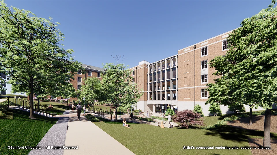 Freshman Residence Hall Elevation Center 6