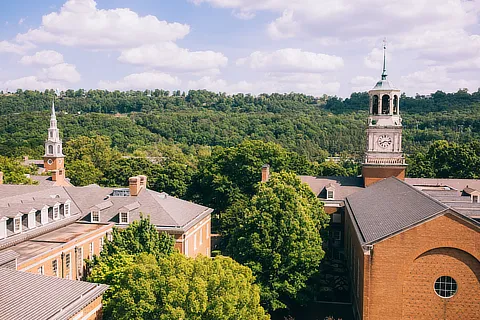 aerial view of campus