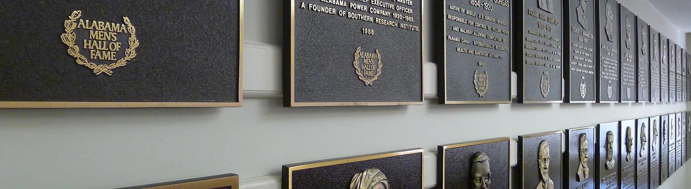 Alabama Men's Hall of Fame Plaques