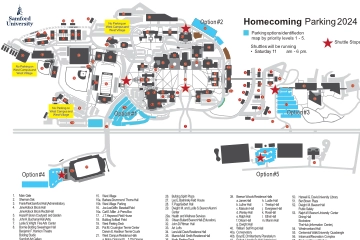 Homecoming Parking Map Sample