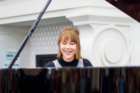 Student Playing Piano