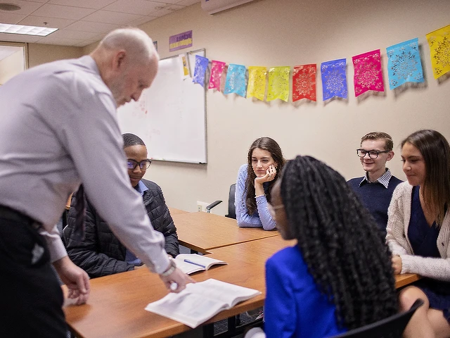 Spanish Teacher and Students