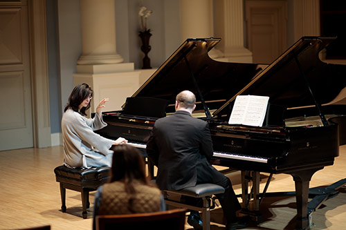 Student and Teacher Piano