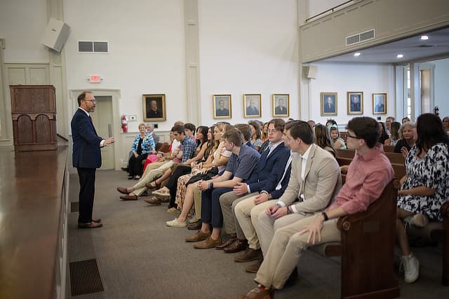 Students in Siloam Baptist Church