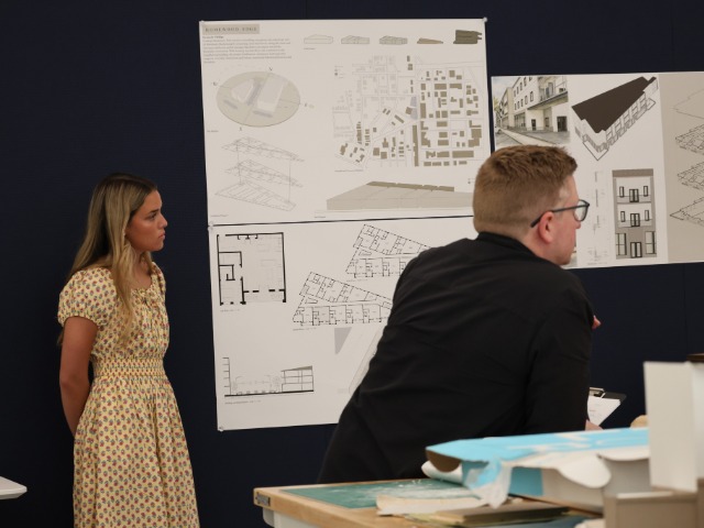 Architecture students present renderings for community space