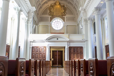 Hodges Chapel view from aisle