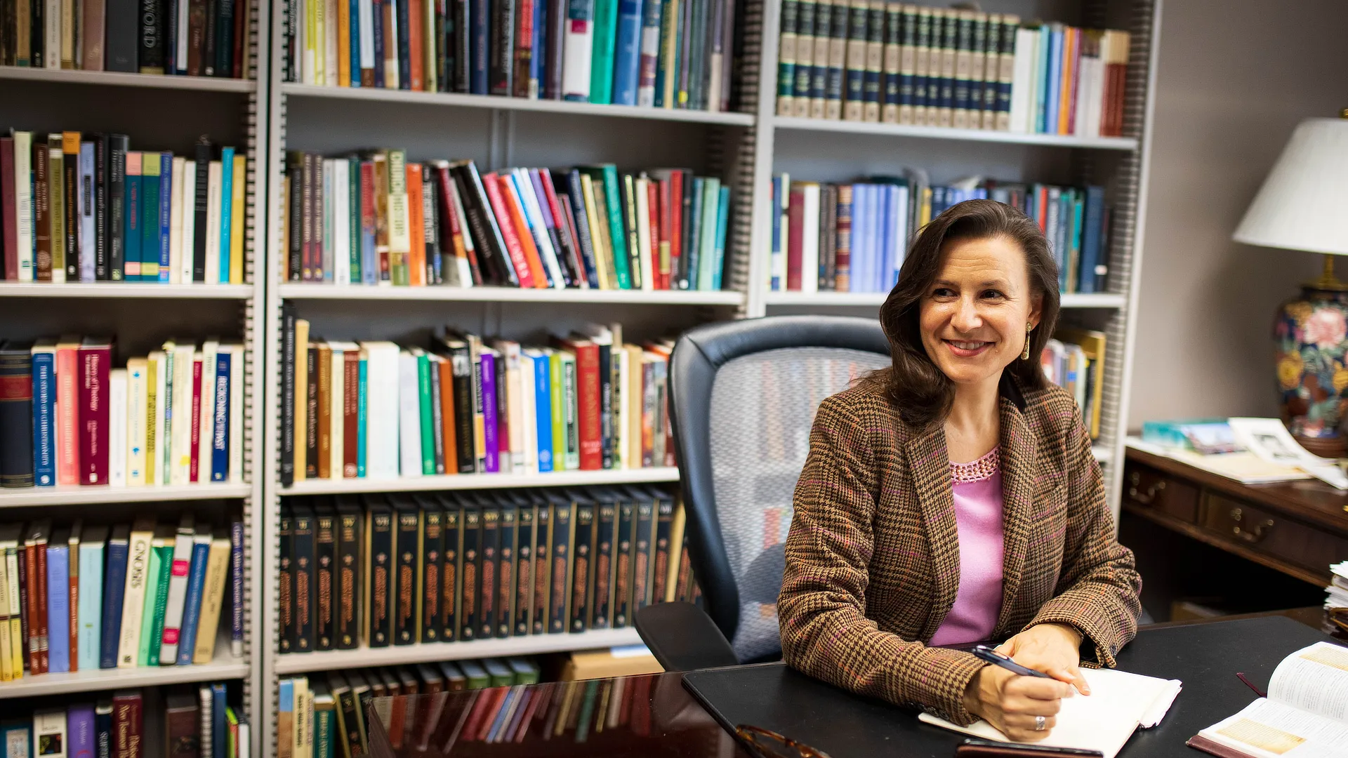 Laing in her office
