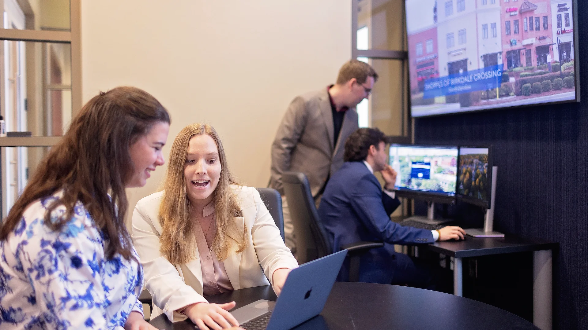 four business students in computer lab DR03222024593