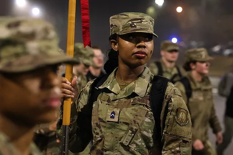 Recruits in Formation