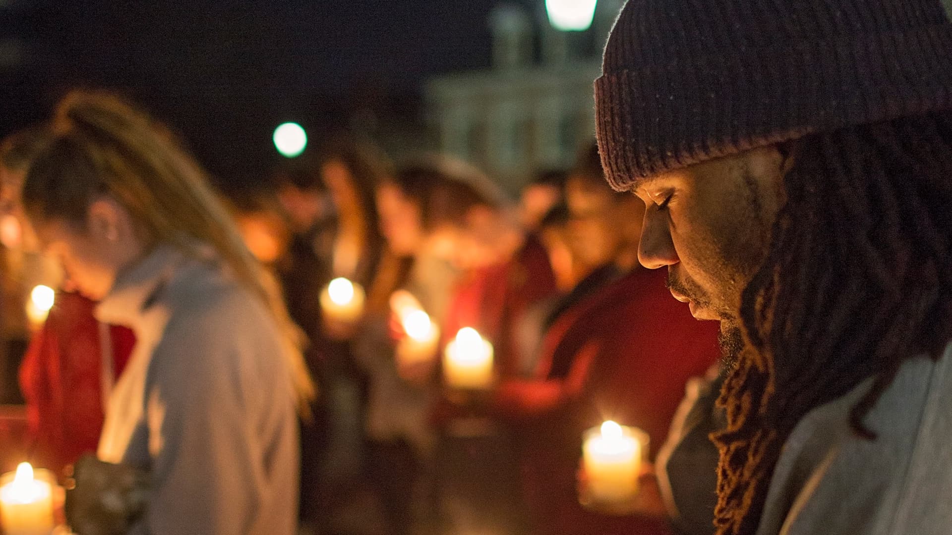 Students Holding Lead with Love Candles