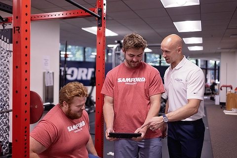 Kinesiology Students with Teacher