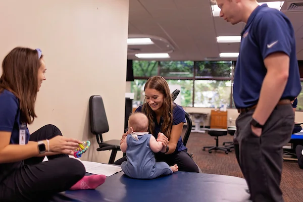 health professions students with baby1