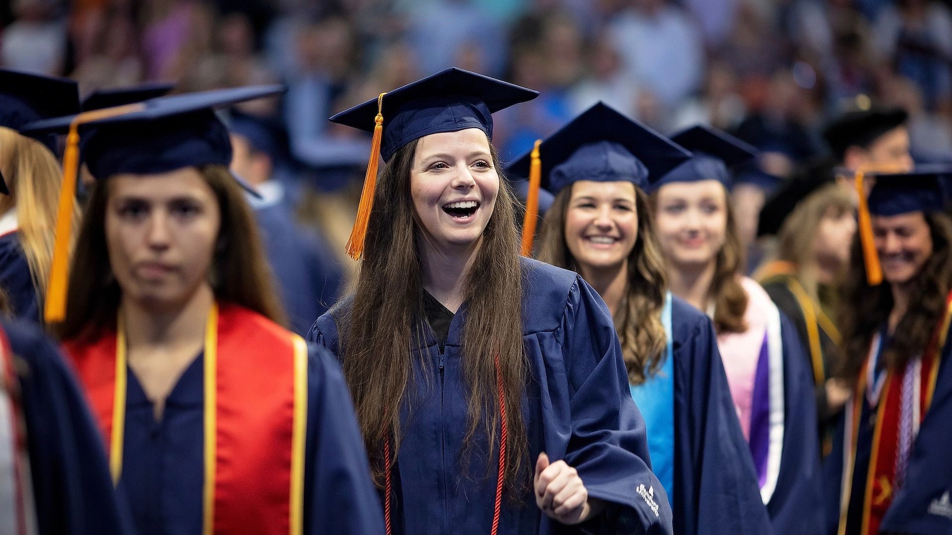 happy female graduates