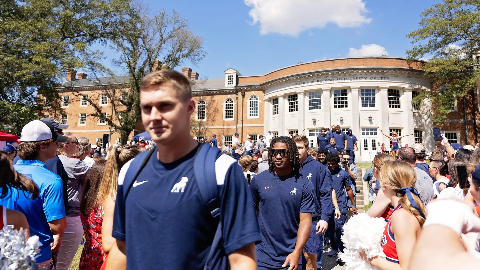 Homecoming Walk for the Football Team