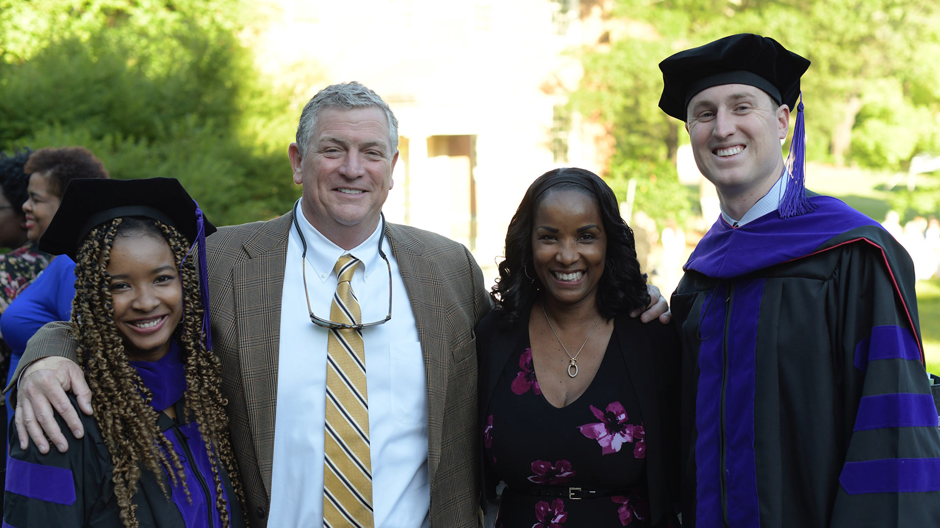 Alumni after commencement