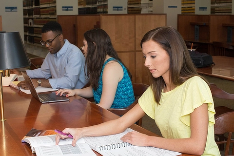 law study in the library 480x320