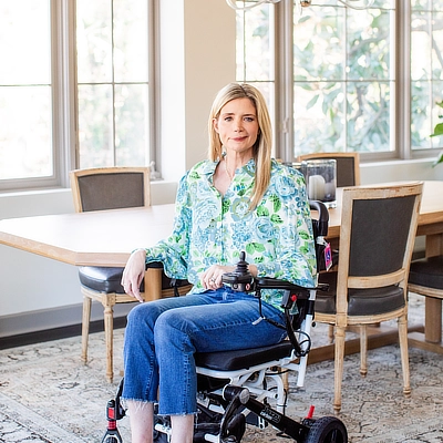 katherine in a chair