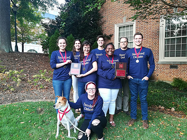 Samford debaters at the Oct. tournament