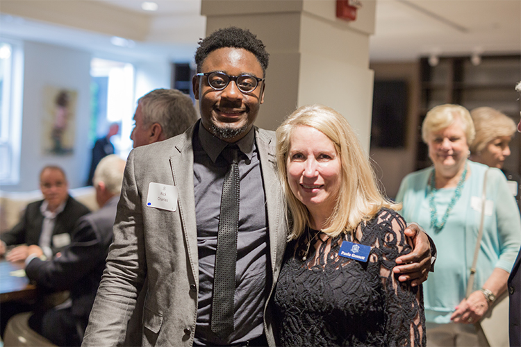 Senior Rick Charles and Scholarship Celebration event co-chair Paula Gossett.