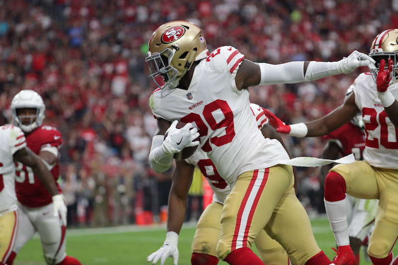 Tartt INT with 49ers