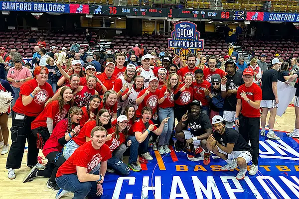 samford band on the court