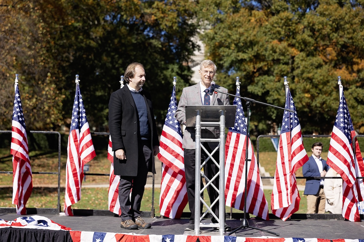 Scott Fisk and John Boyd at Veterans Day