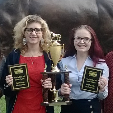 Samford debaters Hope Reamer and Jamie Davenport 