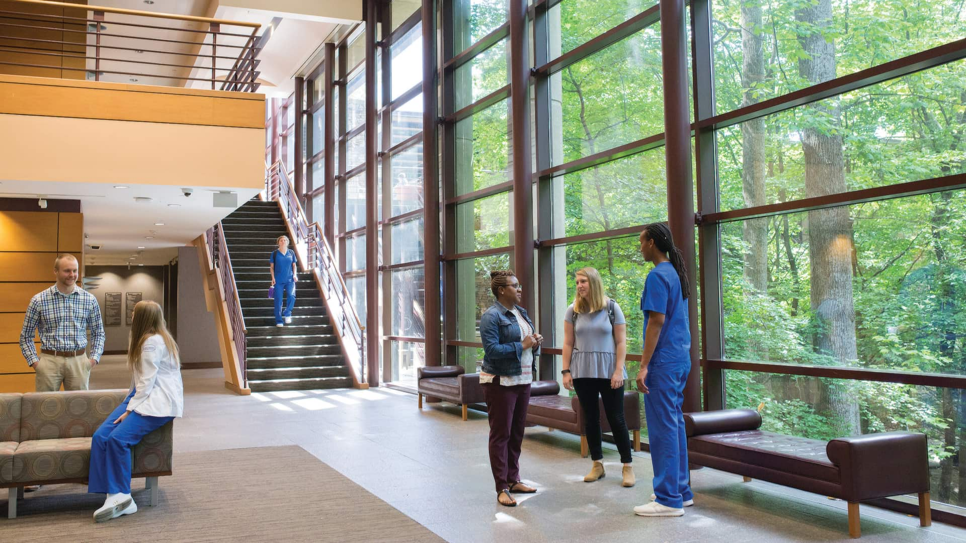 Students in CHS Atrium