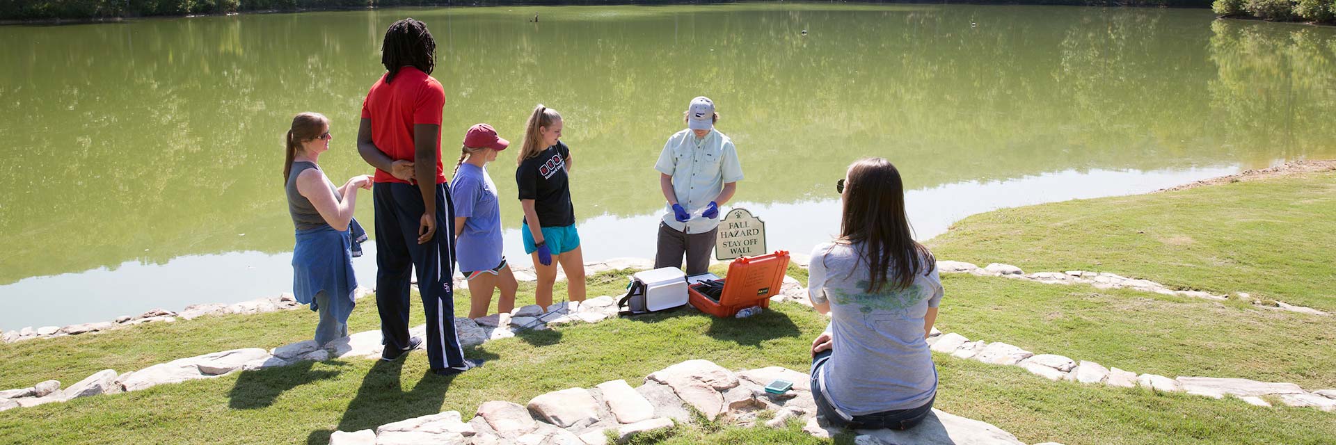 Public Health Students Near River