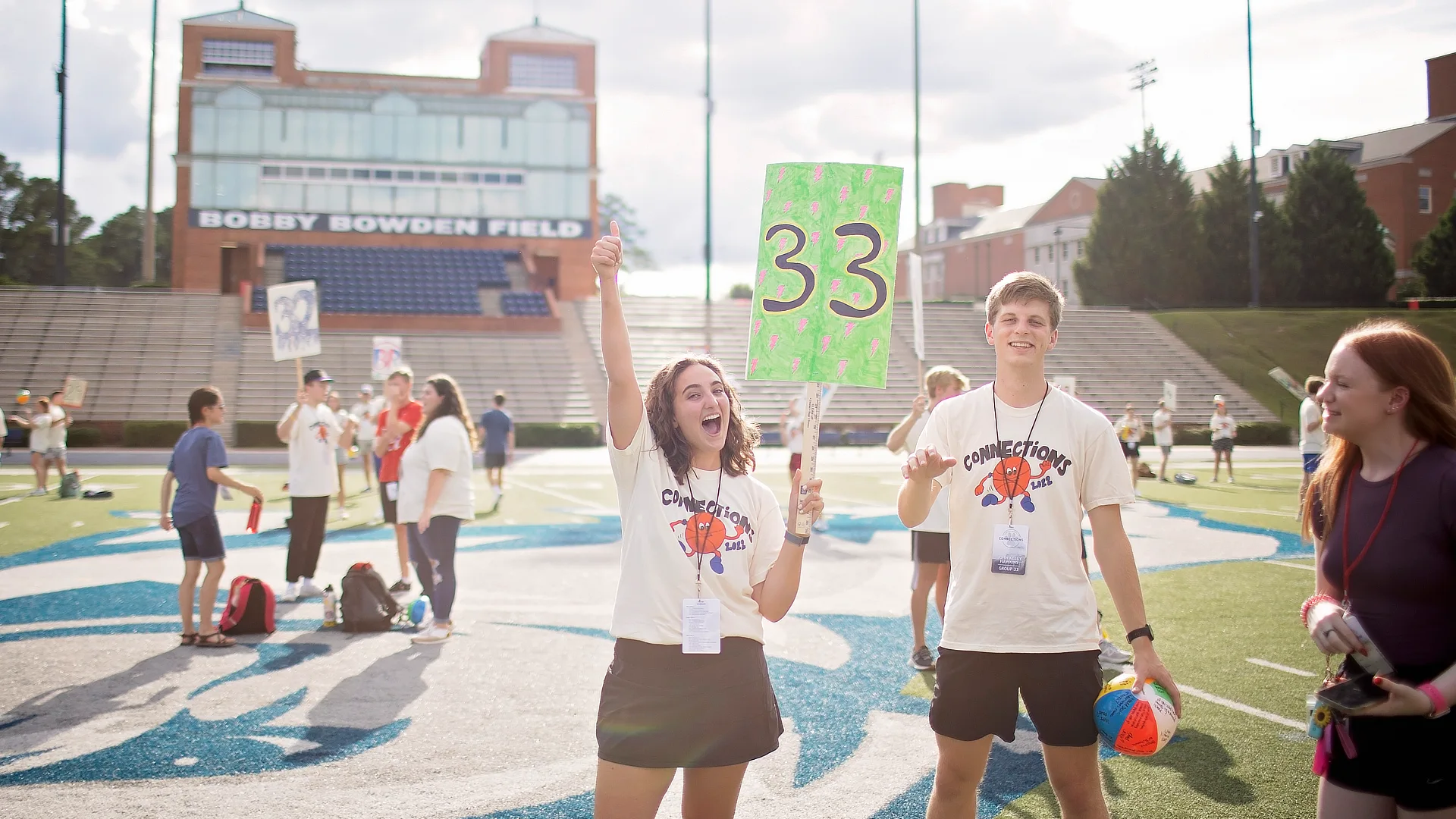 Orientation Leaders At Boddy Bowden Field